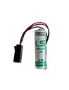 Saft LS14500-ER6C Li-SOCI2 2600Mah With 3 leads and alternative black plug