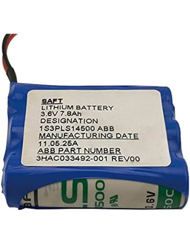 ABB 3HAC033492 Robot Battery, Saft 3.6V 7800mah Tri-LS14500