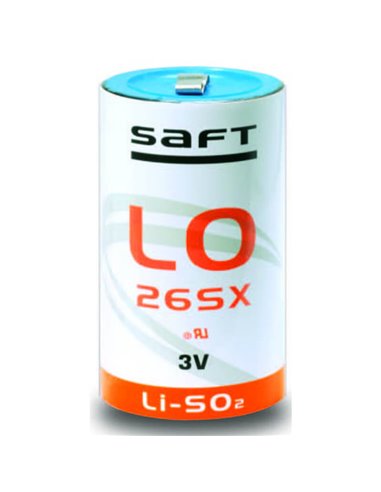 Saft LO26SX, 3.0 Volt Primary Lithium D Battery, 7750mah