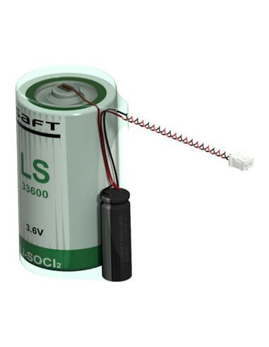 Saft LSP33600-20F Battery, 3.6V 17.0Ah Size D Hybrid Cell Li-SOCl 2