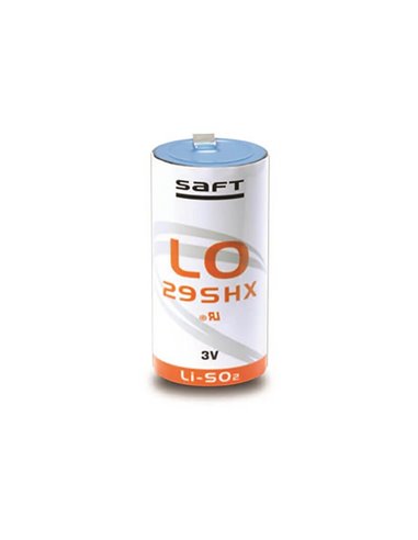 Saft LO29SHX Battery, 2.8V 3.75Ah Size C Spiral Cell Li-SO2