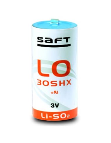 Saft LO30SHX Battery, 2.8V 5.75Ah Size Thin D Spiral Cell Li-SO2