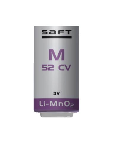 Saft M52CV Battery, 3.0V 5.3Ah Size C Spiral Cell LiMnO2