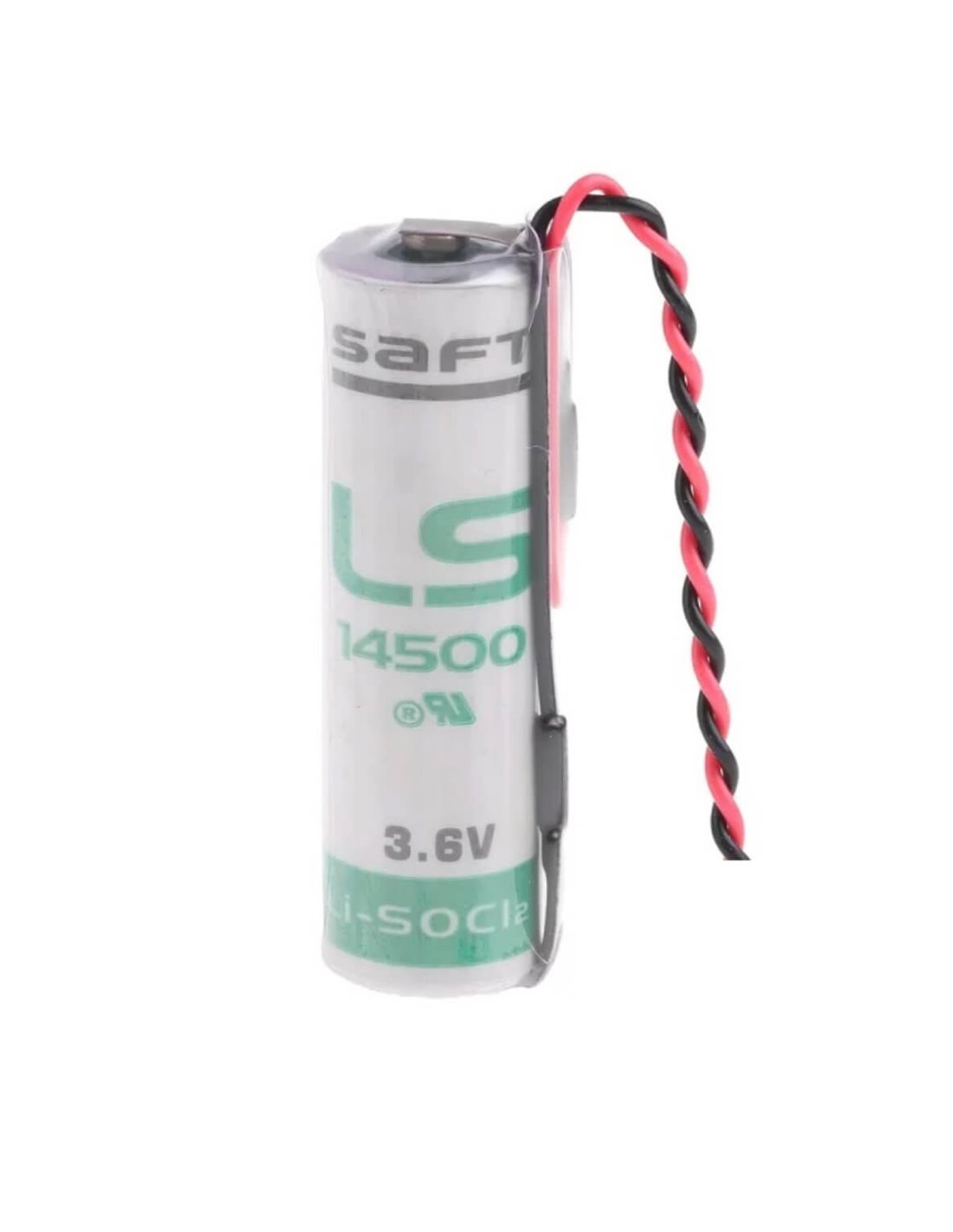 Saft LS14500 With 6 Inch Fly Leads 3.6V 2600Mah