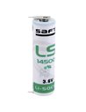 Saft LS14500, LS-14500 Li-SOCI2 2600Mah With Single PC Pins Lithium Cell