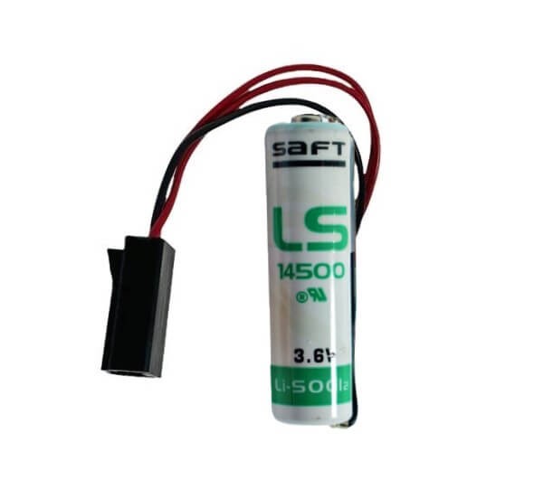 Saft LS14500-ER6C Li-SOCI2 2600Mah With 3 leads and alternative black plug