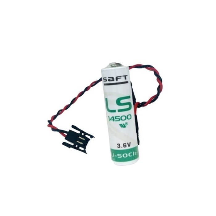 Saft LS14500-PC2 Li-SOCI2 2600Mah With 2 wires and alternative black plug