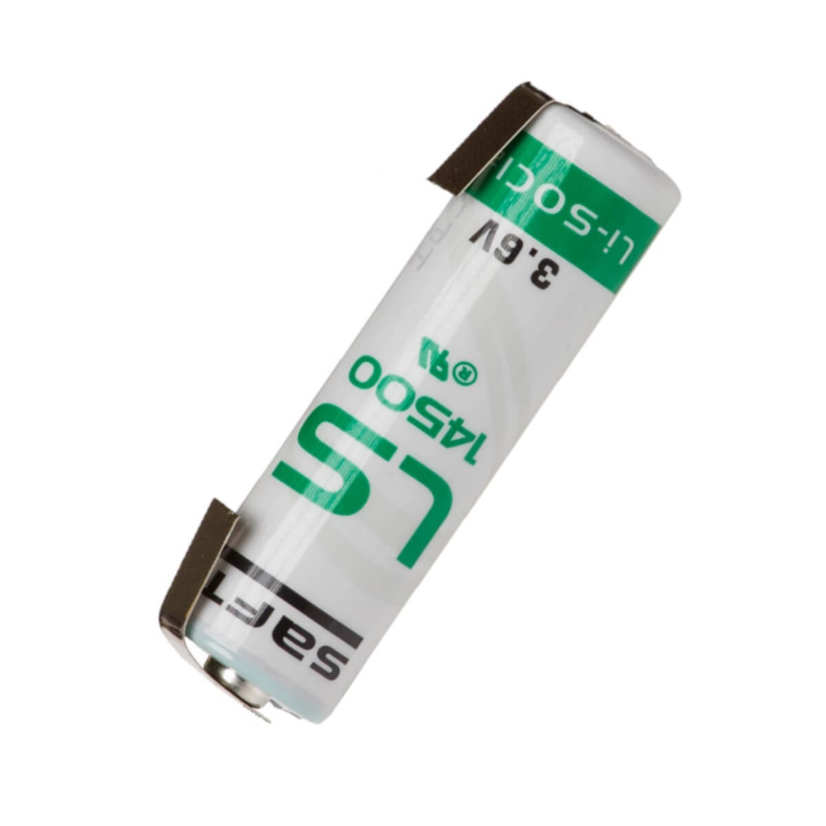 Saft LS14500-STS, LS-14500 Li-SOCI2 2600Mah Battery with solder tabs.