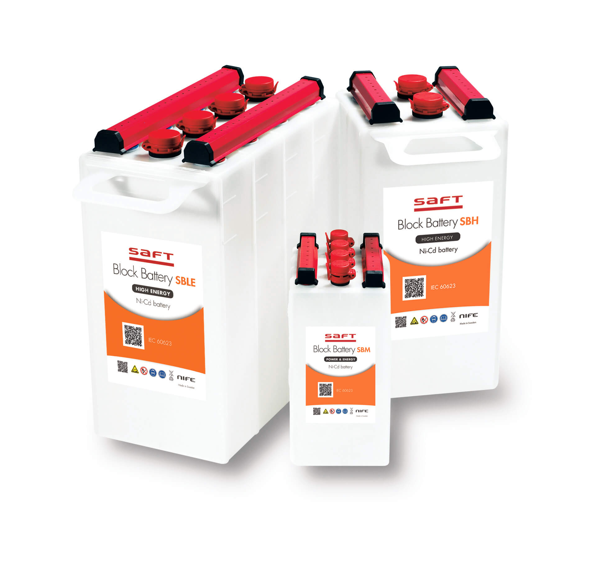 Saft SBLE 85, rechargeable 85 Ni-Cd block battery