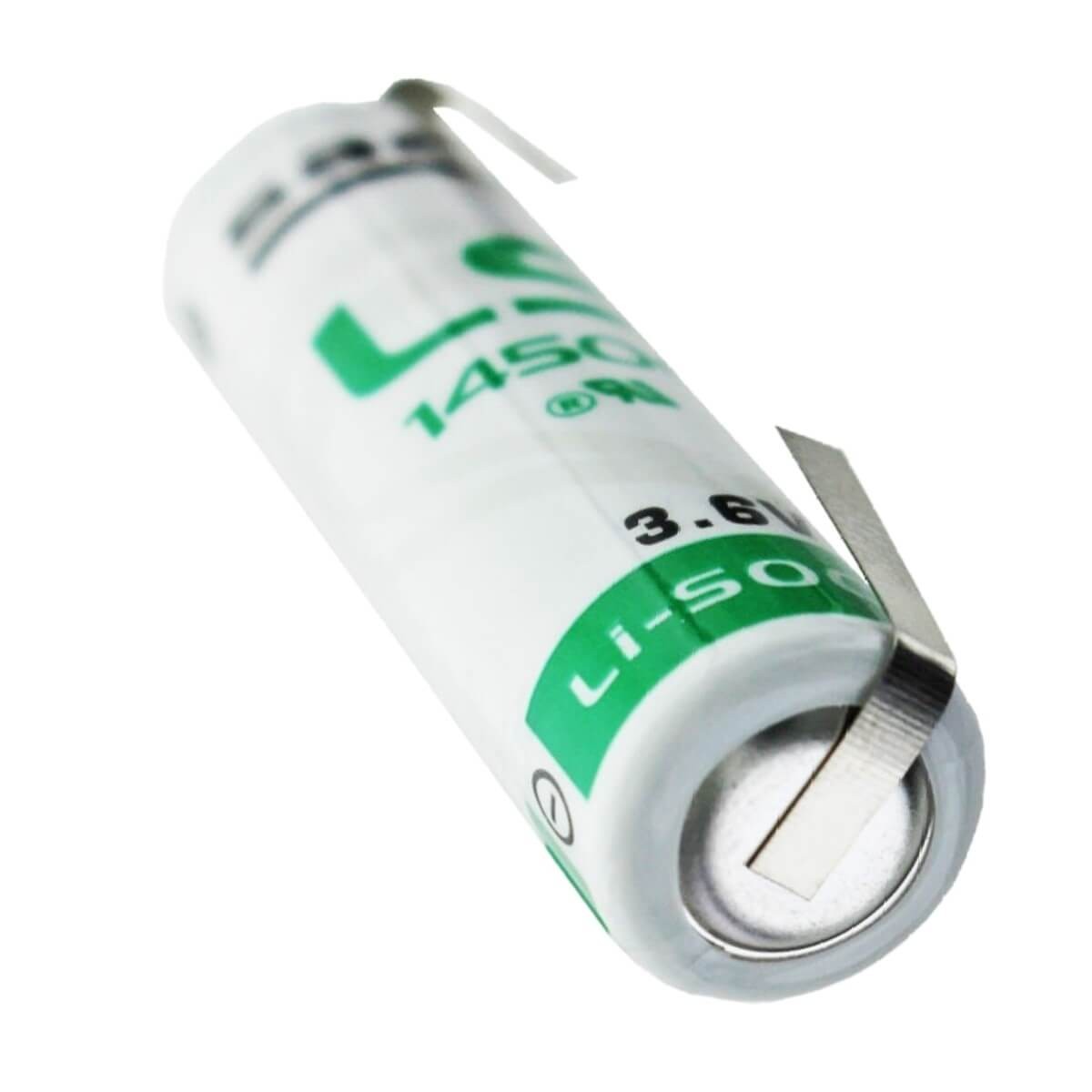 Saft LS14500-STS, LS-14500 Li-SOCI2 2600Mah Battery with solder tabs.