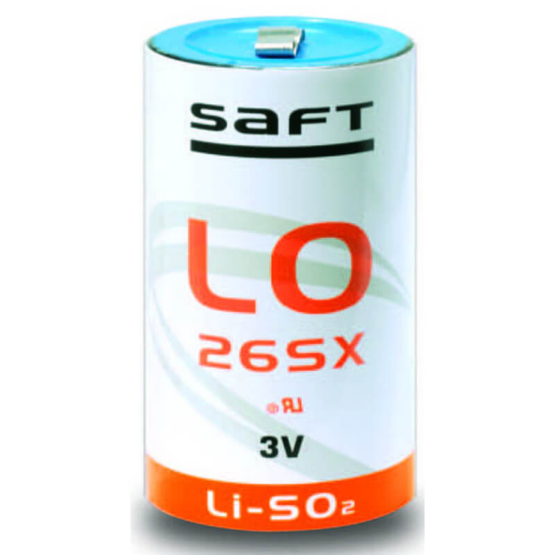 Saft LO26SX, 3.0 Volt Primary Lithium D Battery, 7750mah