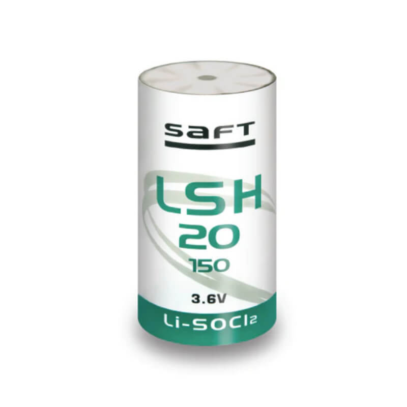 Saft LSH20150 Battery, 3.6V 14.0Ah Size D Spiral Cell Li-SOCl 2