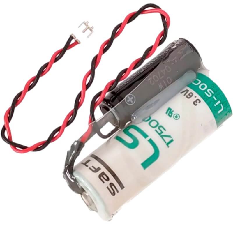 Saft LSP17500-20F Battery, 3.6V 3.6Ah Size A Hybrid Cell Li-SOCl 2