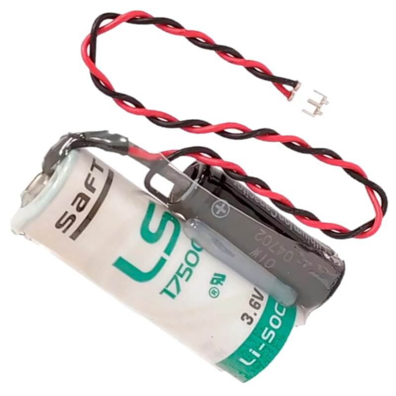 Saft LSP17500-20F Battery, 3.6V 3.6Ah Size A Hybrid Cell Li-SOCl 2