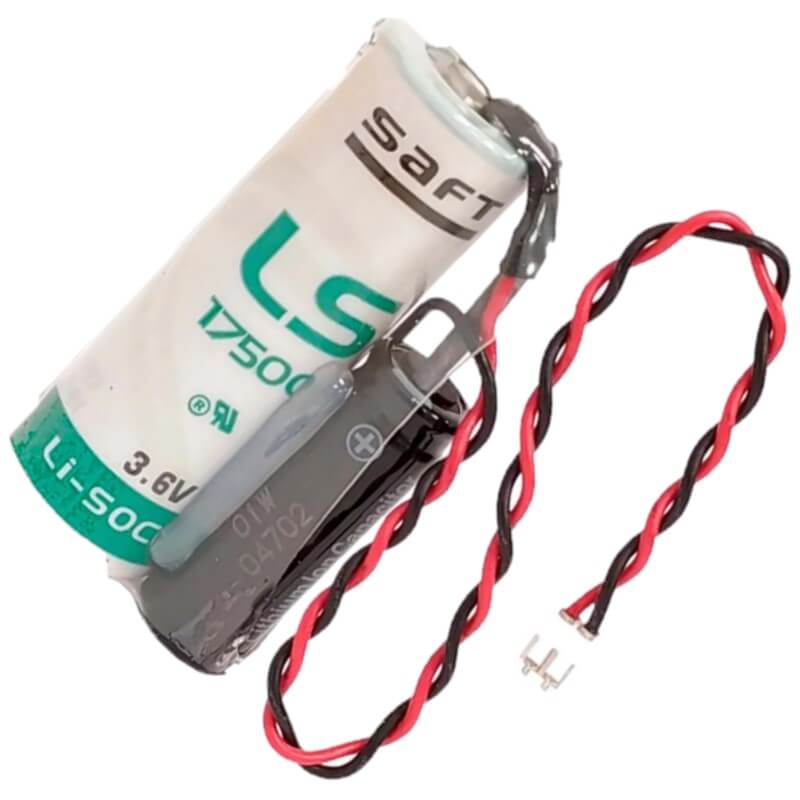 Saft LSP17500-20F Battery, 3.6V 3.6Ah Size A Hybrid Cell Li-SOCl 2