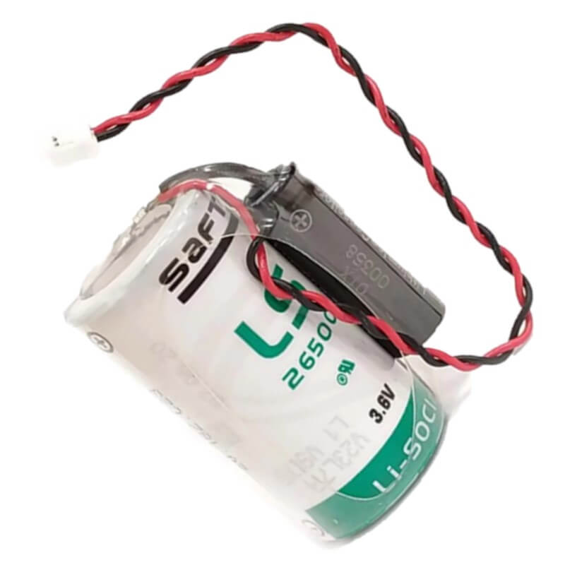 Saft LSP26500-20F Battery, 3.6V 7.7Ah Size ? Hybrid Cell Li-SOCl 2