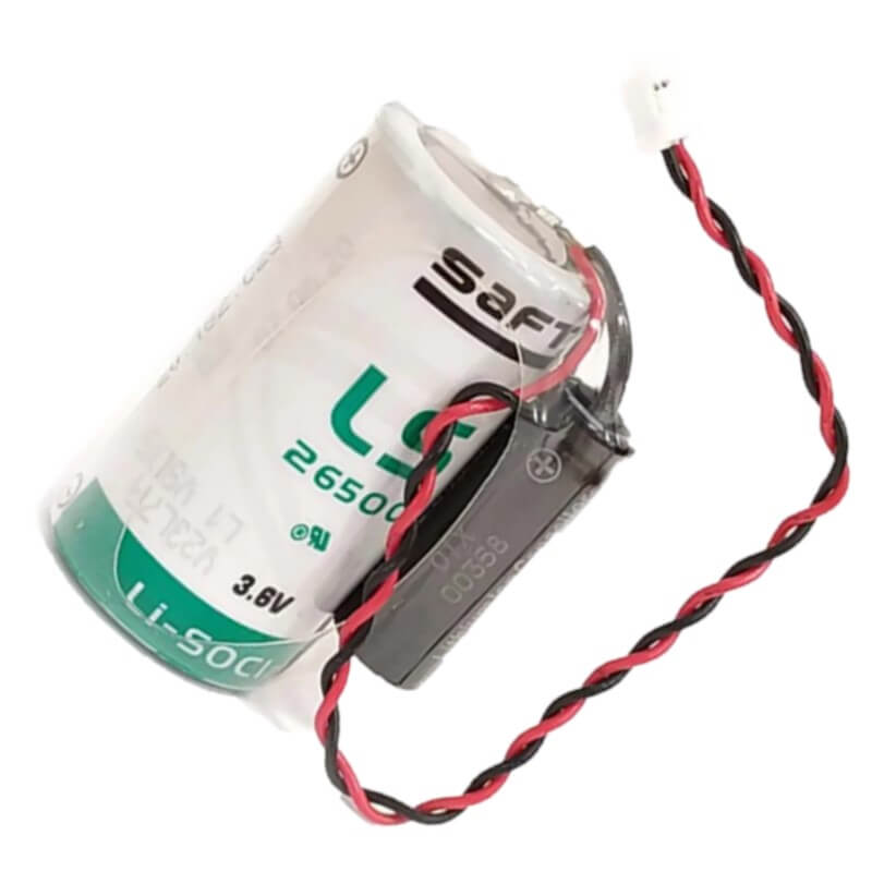 Saft LSP26500-20F Battery, 3.6V 7.7Ah Size ? Hybrid Cell Li-SOCl 2