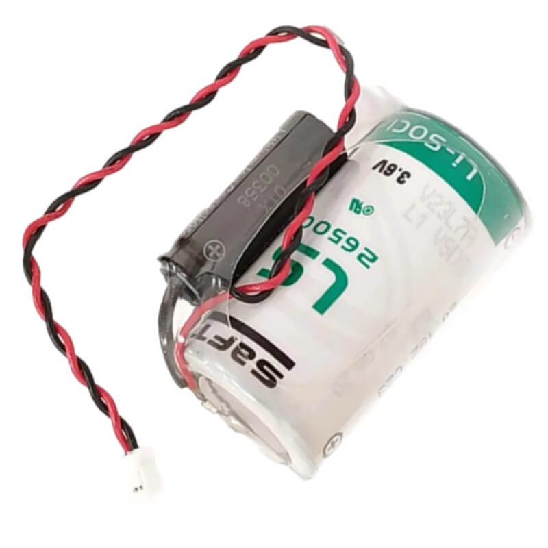 Saft LSP26500-20F Battery, 3.6V 7.7Ah Size ? Hybrid Cell Li-SOCl 2