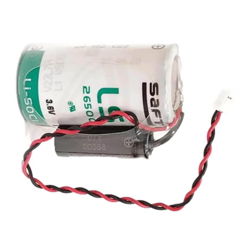 Saft LSP26500-20F Battery, 3.6V 7.7Ah Size ? Hybrid Cell Li-SOCl 2