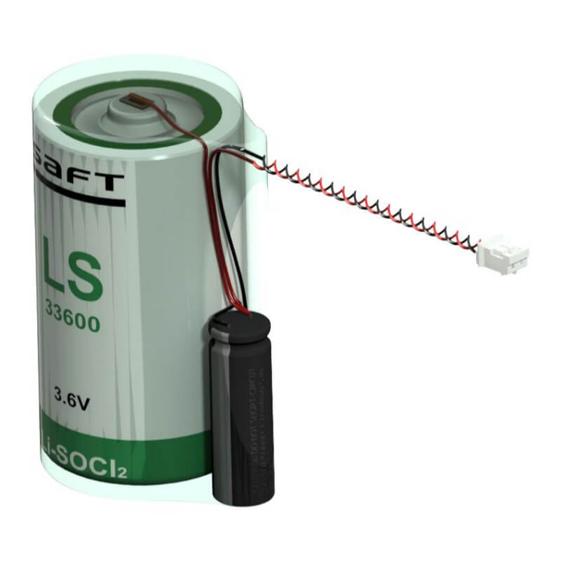 Saft LSP33600-20F Battery, 3.6V 17.0Ah Size D Hybrid Cell Li-SOCl 2