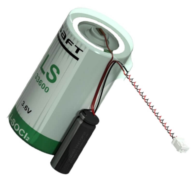 Saft LSP33600-20F Battery, 3.6V 17.0Ah Size D Hybrid Cell Li-SOCl 2