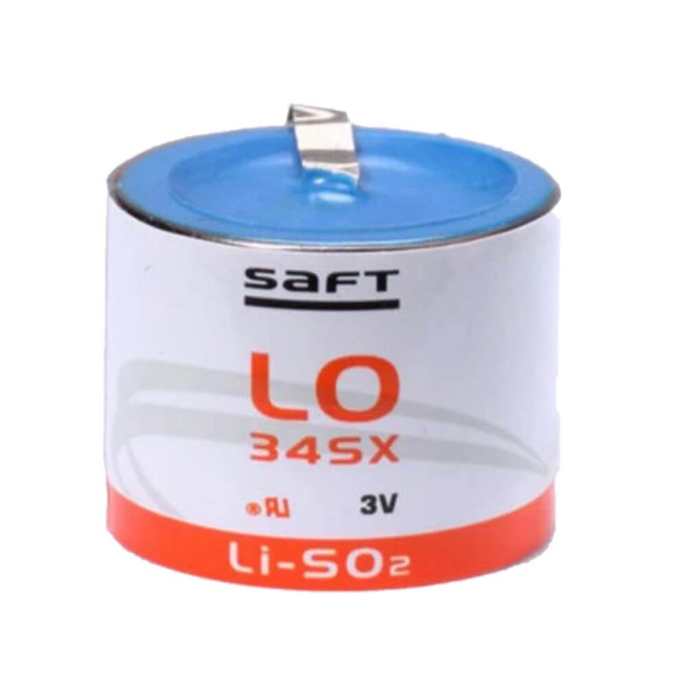 Saft LO34SX Battery, 2.8V 1.0Ah Size 1/3 C Spiral Cell Li-SO2