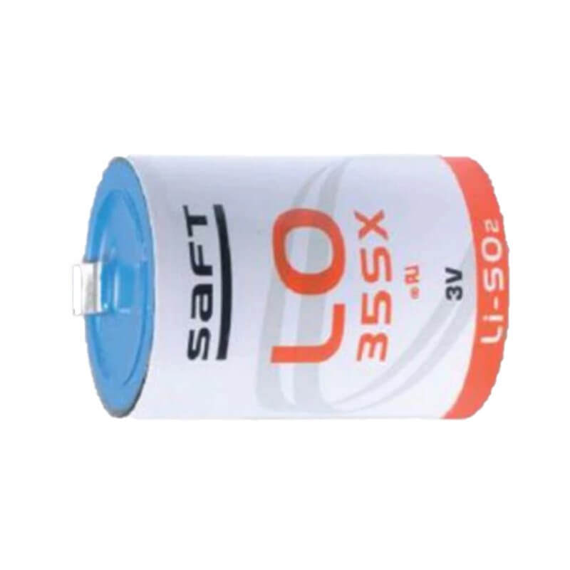 Saft LO35SX Battery, 2.8V 2.2Ah Size 2/3 C Spiral Cell Li-SO2