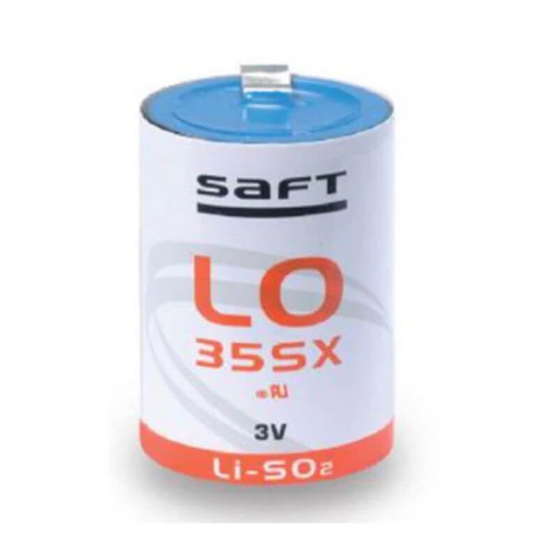 Saft LO35SX Battery, 2.8V 2.2Ah Size 2/3 C Spiral Cell Li-SO2