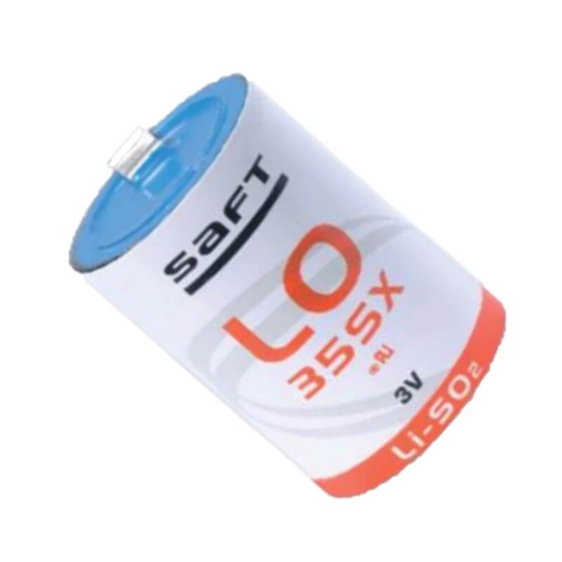 Saft LO35SX Battery, 2.8V 2.2Ah Size 2/3 C Spiral Cell Li-SO2