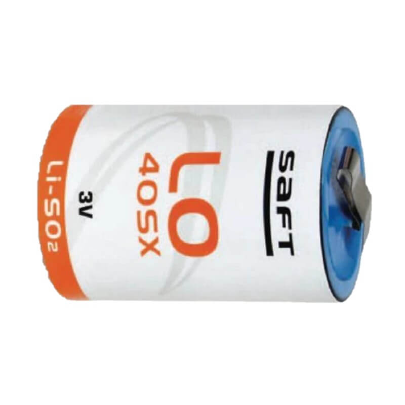 Saft LO40SX Battery, 2.8V 3.5Ah Size 2/3 thin D Spiral Cell Li-SO2