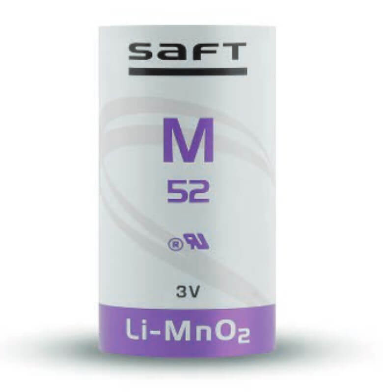 Saft M52 Battery, 3.0V 5.6Ah Size C Spiral Cell LiMnO2