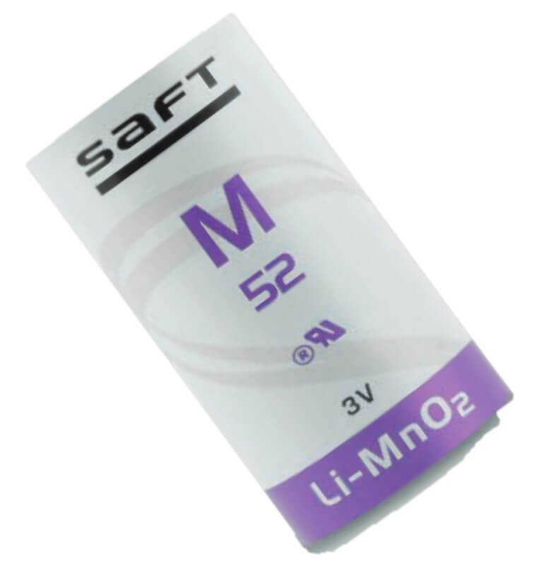 Saft M52 Battery, 3.0V 5.6Ah Size C Spiral Cell LiMnO2