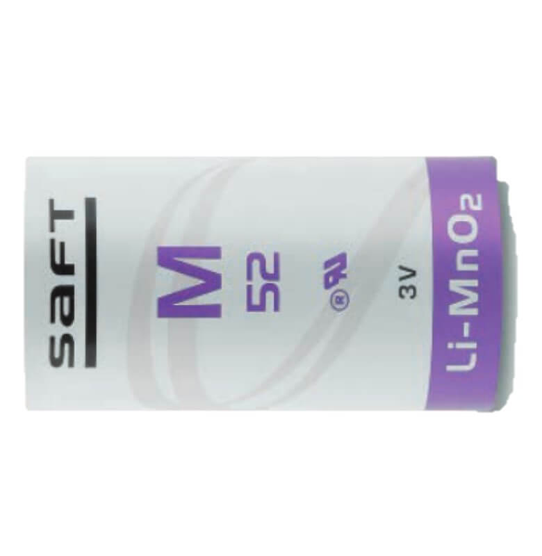 Saft M52 Battery, 3.0V 5.6Ah Size C Spiral Cell LiMnO2