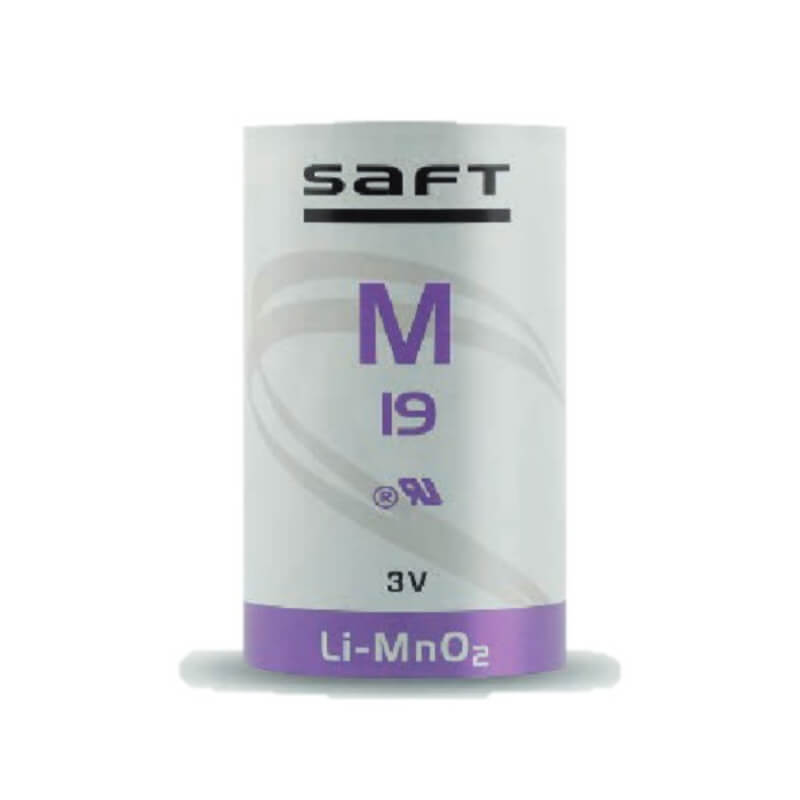 Saft M19 Battery, 3.0V 10.3Ah Size Short D Spiral Cell LiMnO2