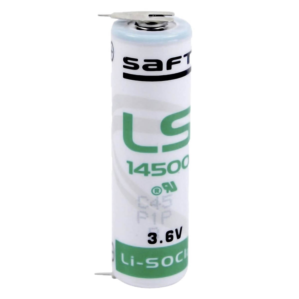 Saft LS14500, LS-14500 Li-SOCI2 2600Mah With Single PC Pins Lithium Cell