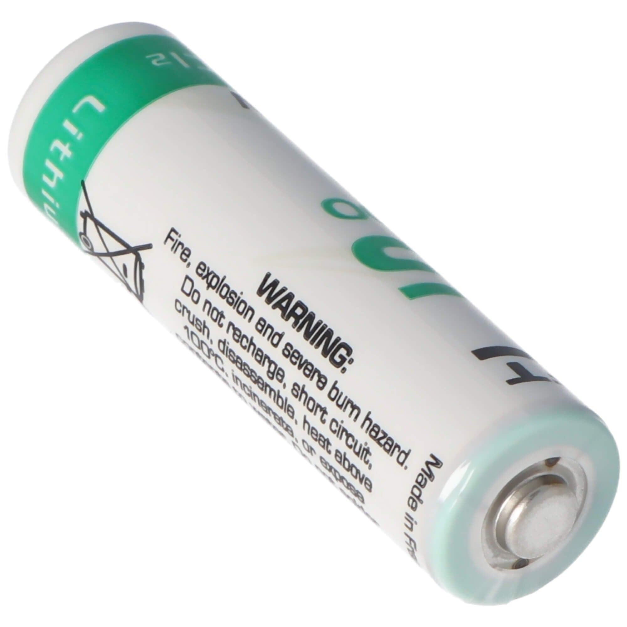 Saft LS14500, LS-14500 Li-SOCI2 2600Mah Button Top Bare Lithium Cell