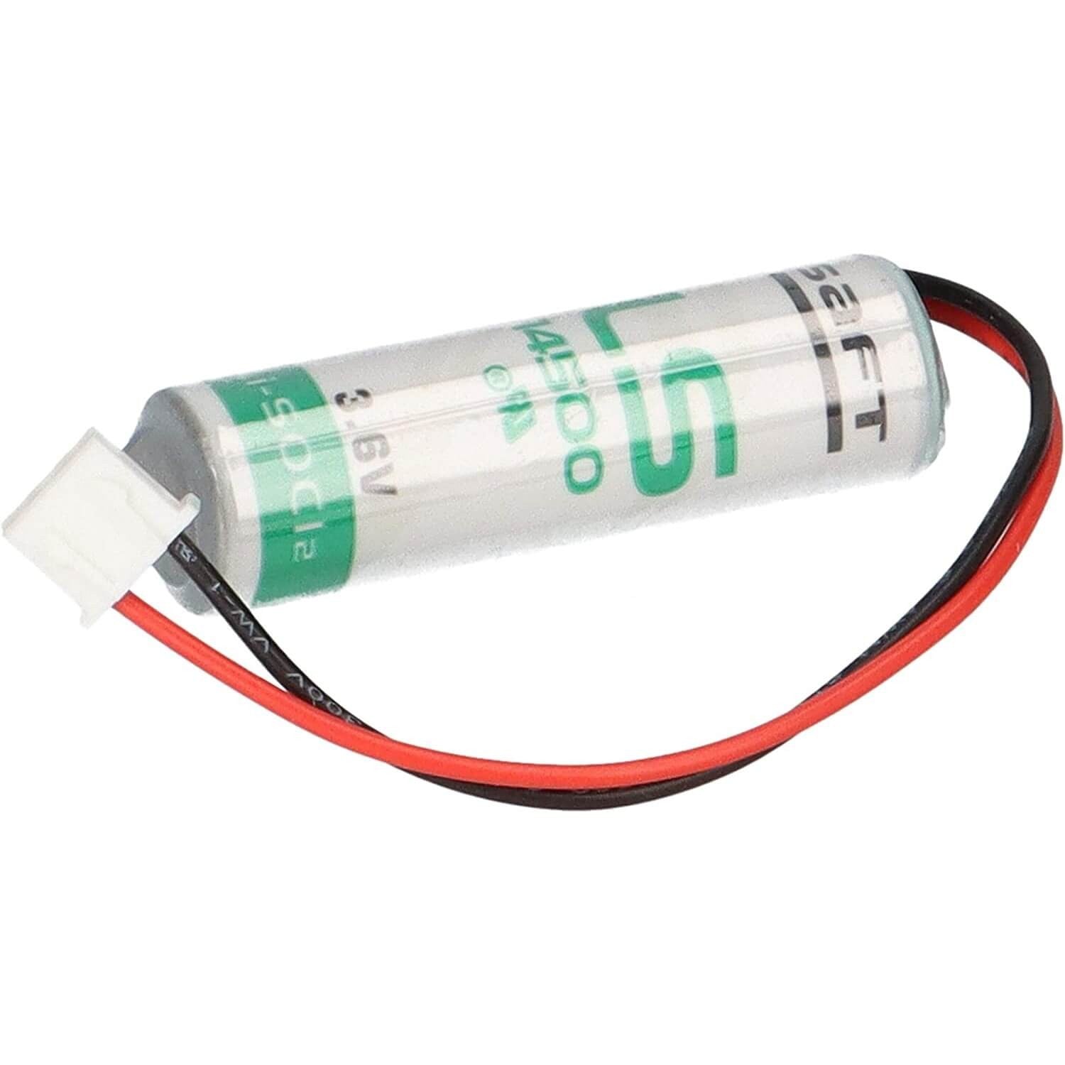 Saft LS14500-MF Li-SOCI2 2600Mah With 3 Inch Flyleads and white plug