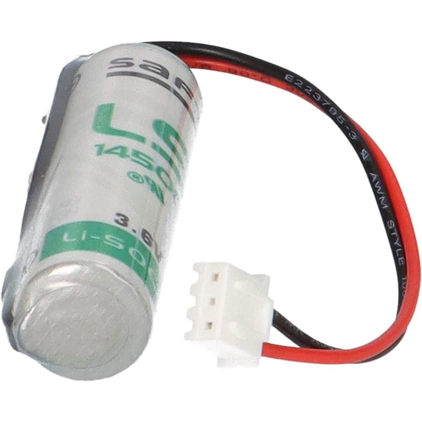 Saft LS14500-MF Li-SOCI2 2600Mah With 3 Inch Flyleads and white plug