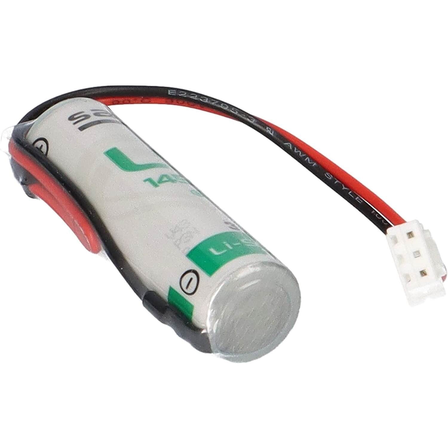 Saft LS14500-MF Li-SOCI2 2600Mah With 3 Inch Flyleads and white plug