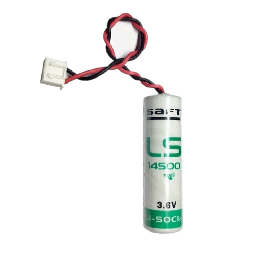 Saft LS14500-MF Li-SOCI2 2600Mah With 3 Inch Flyleads and white plug