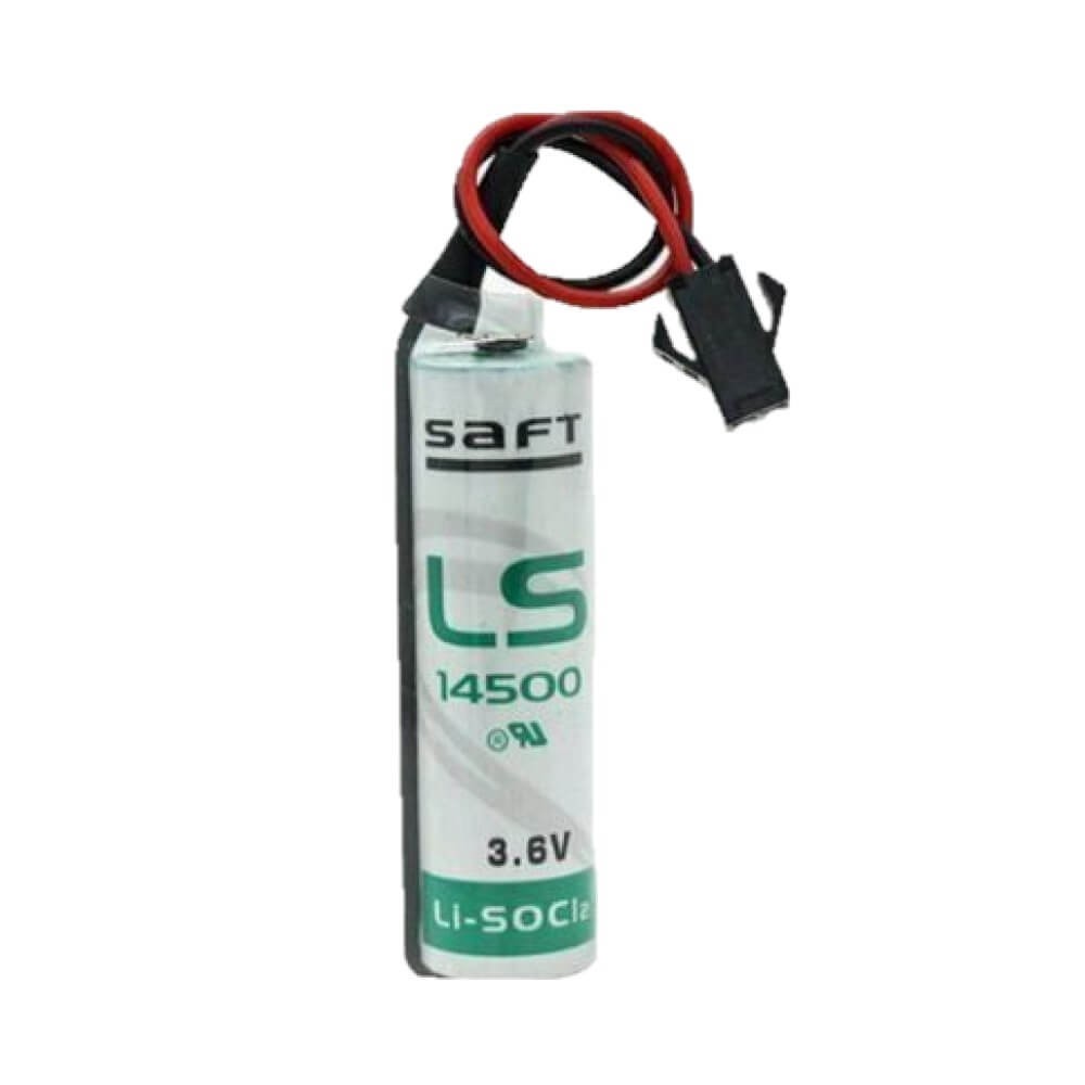 Saft LS14500-K Li-SOCI2 2600Mah With 3 Inch Flyleads and black plug