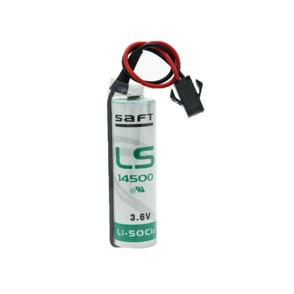 Saft LS14500-K Li-SOCI2 2600Mah With 3 Inch Flyleads and black plug