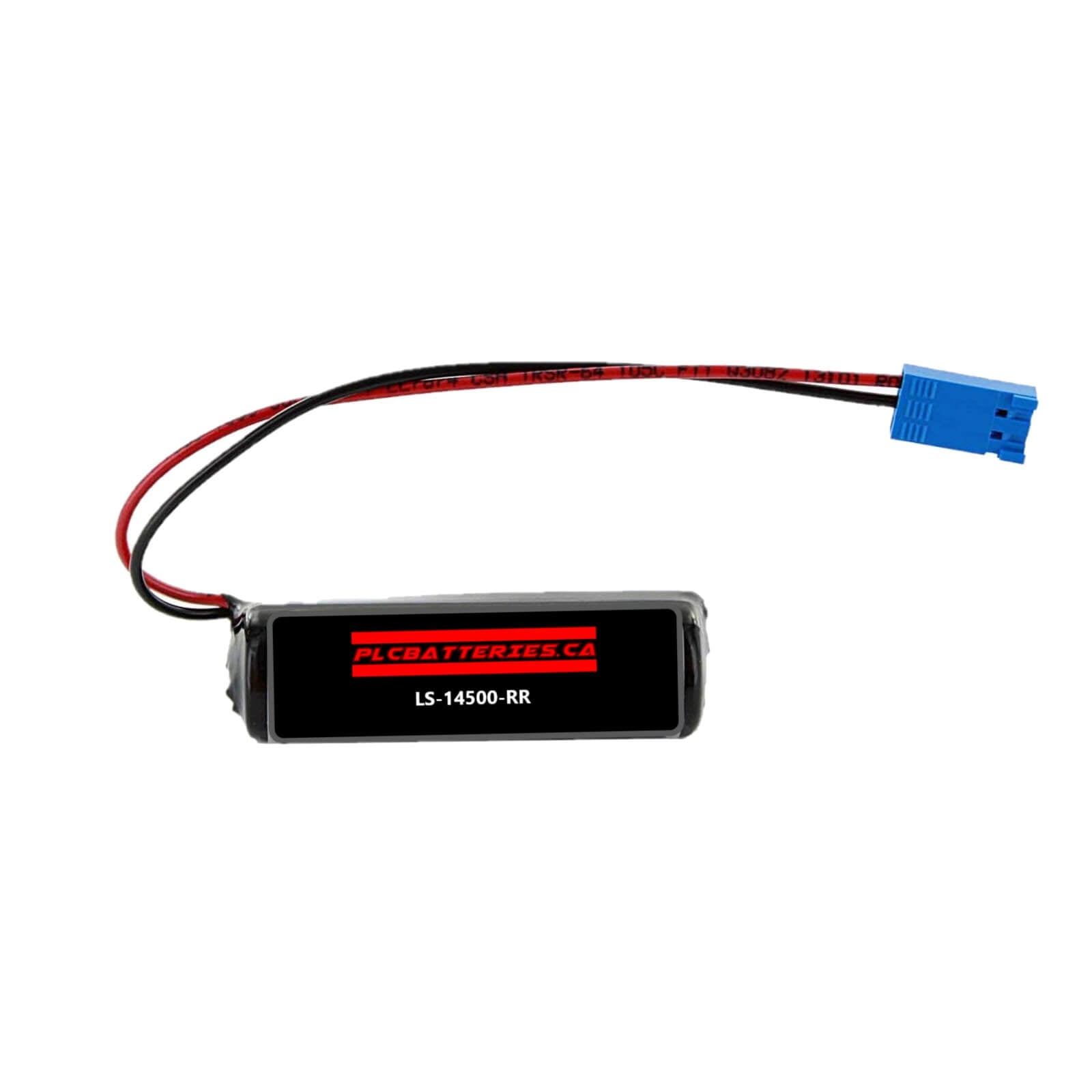 Saft ls14500-rr li-soci2 2600mah with 3 inch flyleads and blue plug