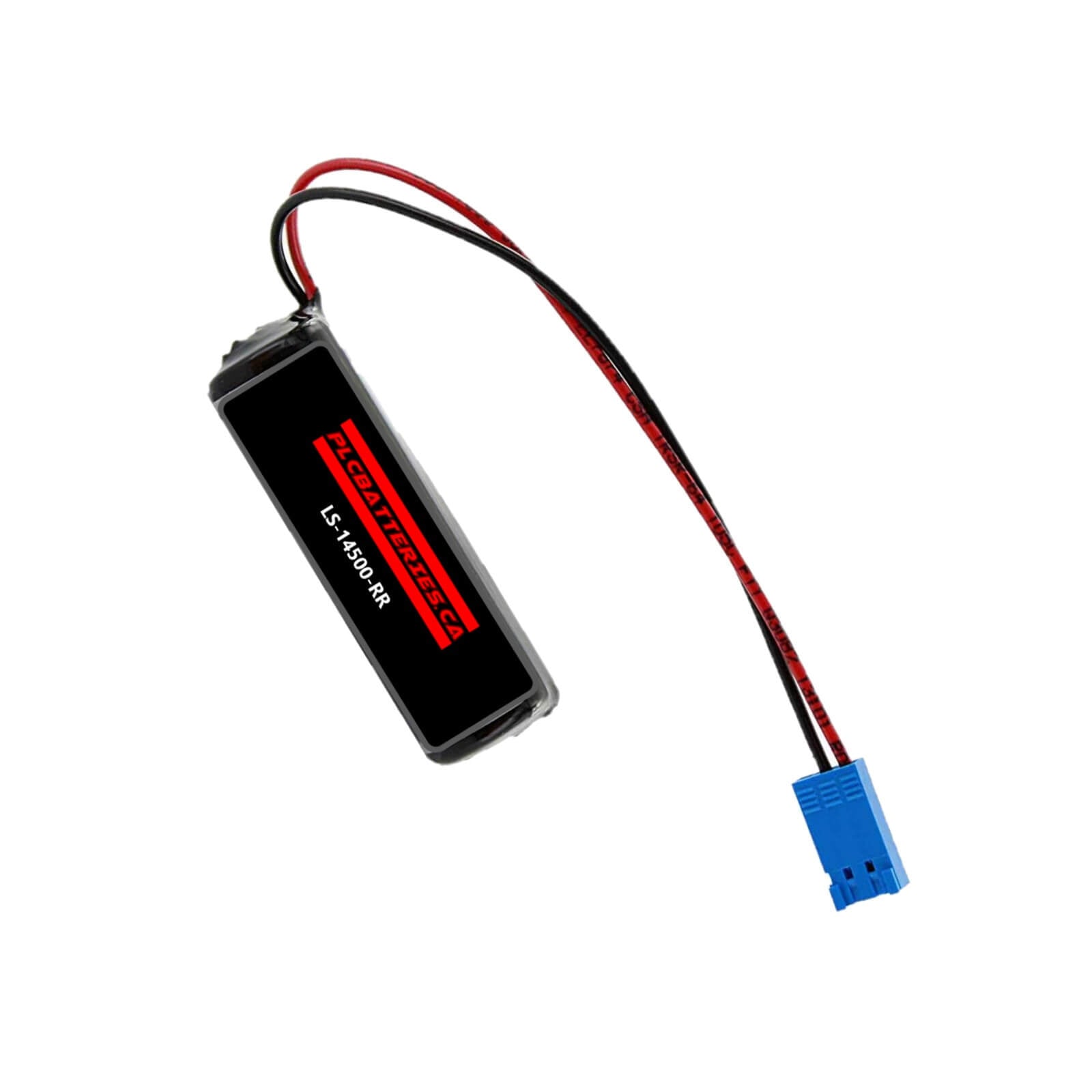 Saft ls14500-rr li-soci2 2600mah with 3 inch flyleads and blue plug