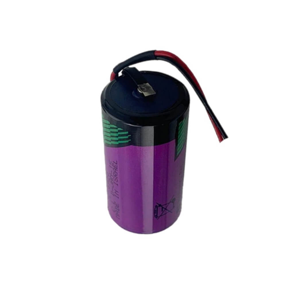 Tadiran TL-2300/S, D Size 16.5Ah 3.6V lithium battery with wire leads