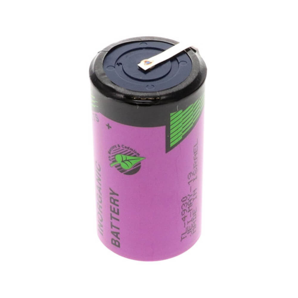 Tadiran TL-4930/S, D Size 19Ah 3.6V lithium battery with Tabs