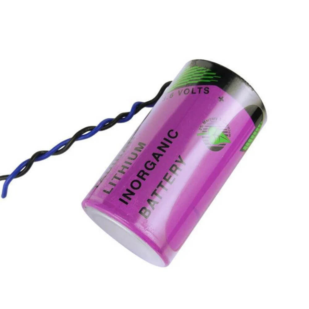 Tadiran TL-4930/S, D Size 19Ah 3.6V lithium battery with wire leads