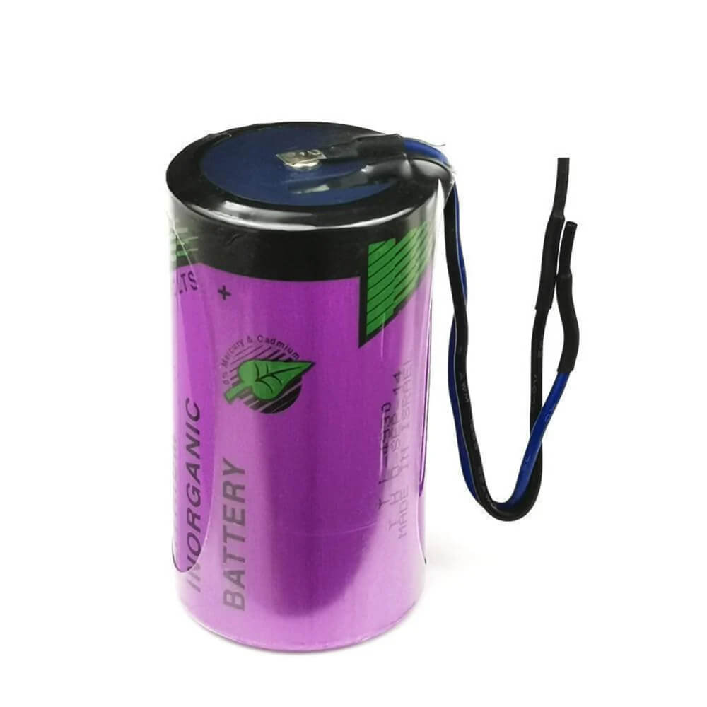 Tadiran TL-4930/S, D Size 19Ah 3.6V lithium battery with wire leads