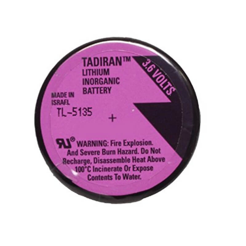 Tadiran TL5135/p, 3.6v, 1700mah Wafer Style Lithium, Plc Battery Replacement