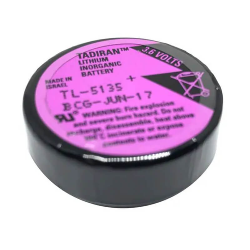 Tadiran TL5135/p, 3.6v, 1700mah Wafer Style Lithium, Plc Battery Replacement